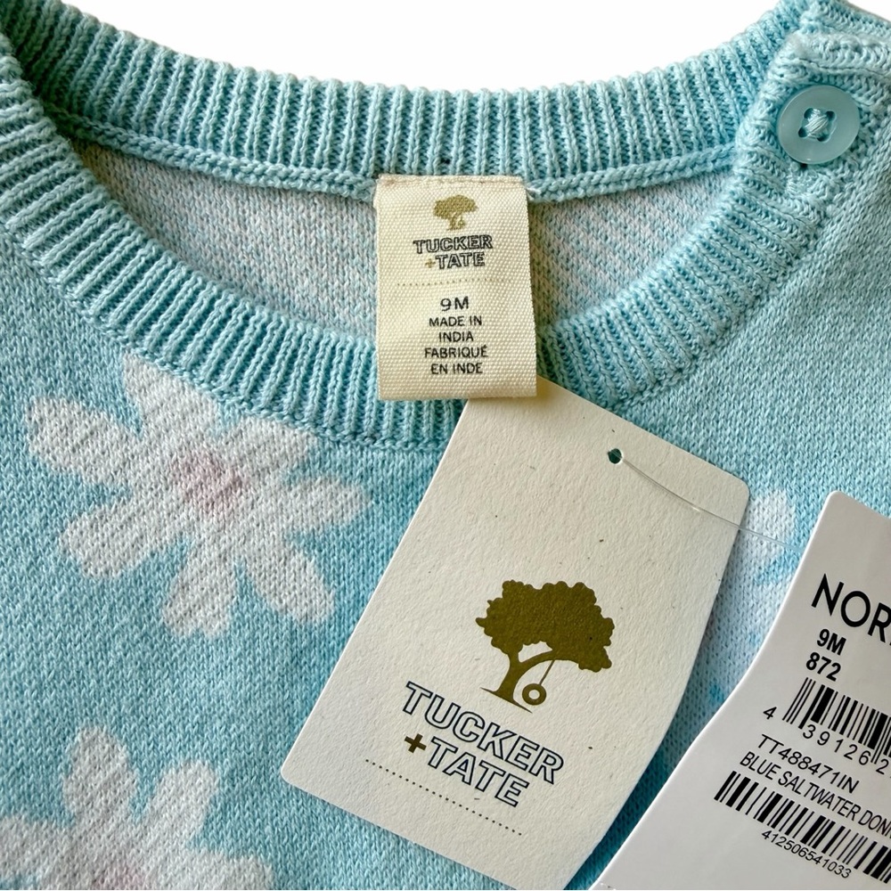 Tucker And Tate Nordstrom Girls NEW BNWT Ribbed Cotton Romper Donna Daisy BNWT - Picture 2 of 8